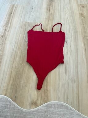 Girls Red One-Piece Bodysuit